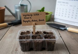 Wysiewy warzyw i owoców w 2026 roku. Dzień 1 Papryka, arbuz, groch.
